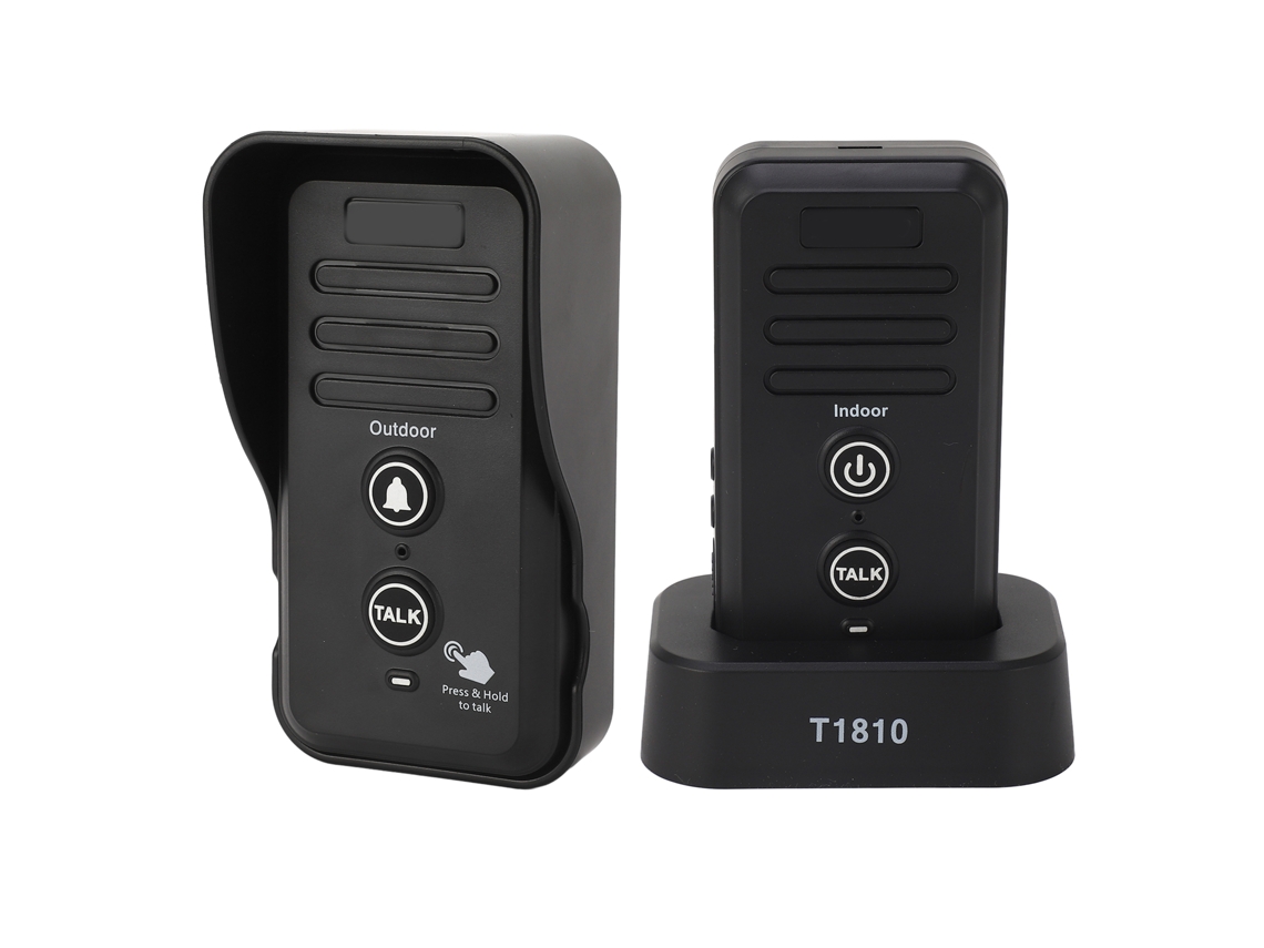 Timbre Con Intercomunicador Inalámbrico Con Alcance De 1500 M, Resistente Al Agua Ip44, 3 Niveles De Volumen Y Audio Nítido.