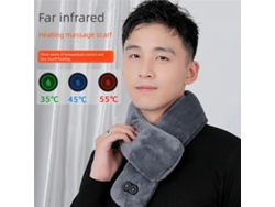Bufanda Térmica Eléctrica Con Carga Usb Tengoo Gris Para Hombres Y Mujeres 3 Niveles De Ajuste De Temperatura De Forro Polar Lavable