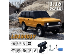 Amareloldrc 18401 Rtr 1/18 2.4g 4wd Rock Crawler Todoterreno Luces LED Proporcionales Ejes Rígidos Juguete MDUG