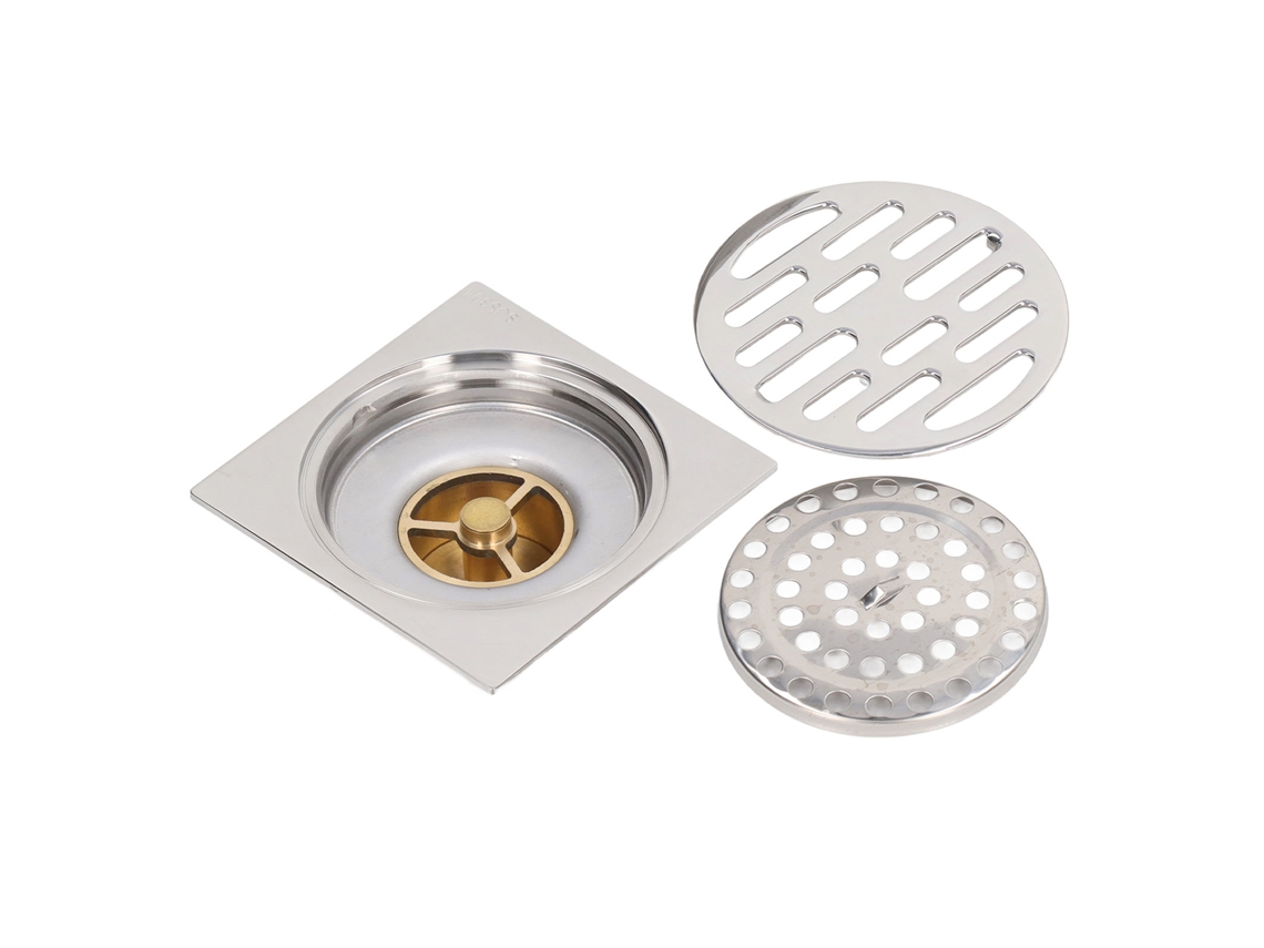 Rejilla cuadrada de 4 pulgadas antiolores e insectos con núcleo de cobre puro galvanizado
