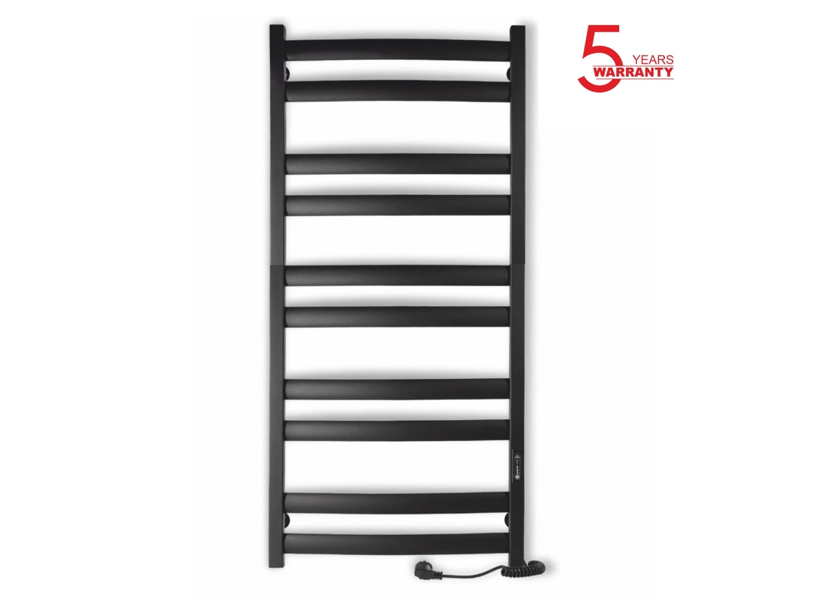 Calefactor eléctrico de baño Atlant 500x1200 con temporizador ecológico, 300 W, negro, Laris