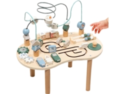 Mesa De Actividades - Mesa De Juegos Para Niños Pequeños | Juguete Educativo De Madera Para Niños Y