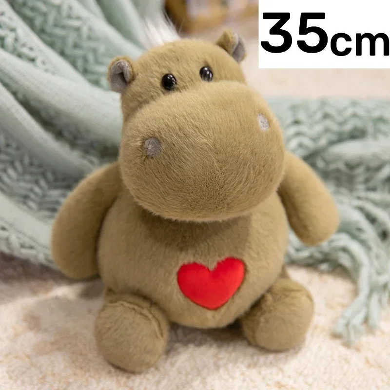 (hipopótamo Verde De 35 Cm) Lindo Peluche De Hipopótamo Con Forma De Hormiga De Dibujos Animados, Suave Y Cómodo, Con Forma De Almohada.