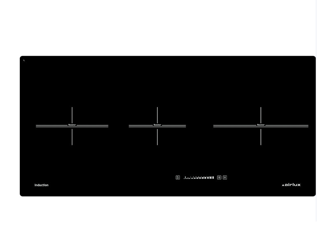 Placa de Inducción AIRLUX ATI83BK (Eléctrica - 78 cm - Negro)
