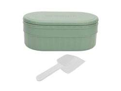 Bandeja De Hielo Reutilizable Con Tapa, 36 Compartimentos Apilables, Plástico De Silicona, Verde.