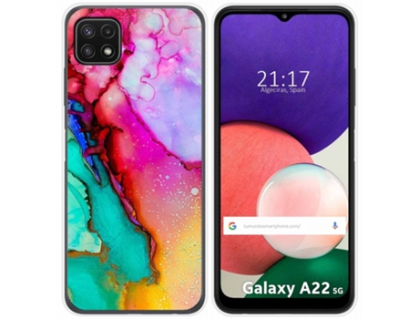 Carcasa Samsung Galaxy A22 5G TUMUNDOSMARTPHONE Dibujos Multicolor