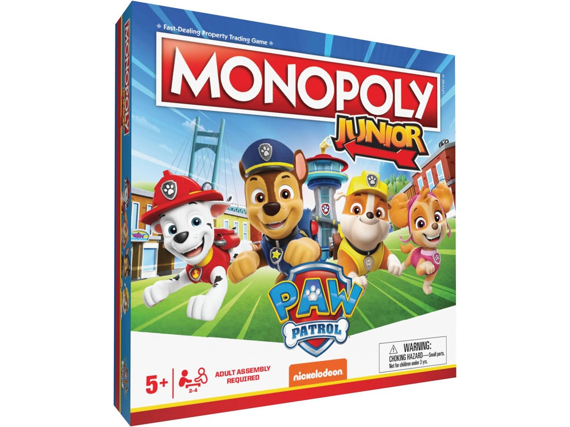 Juego de Mesa MONOPOLY Junior - Paw Patrol (Edad Mínima: 5 años)