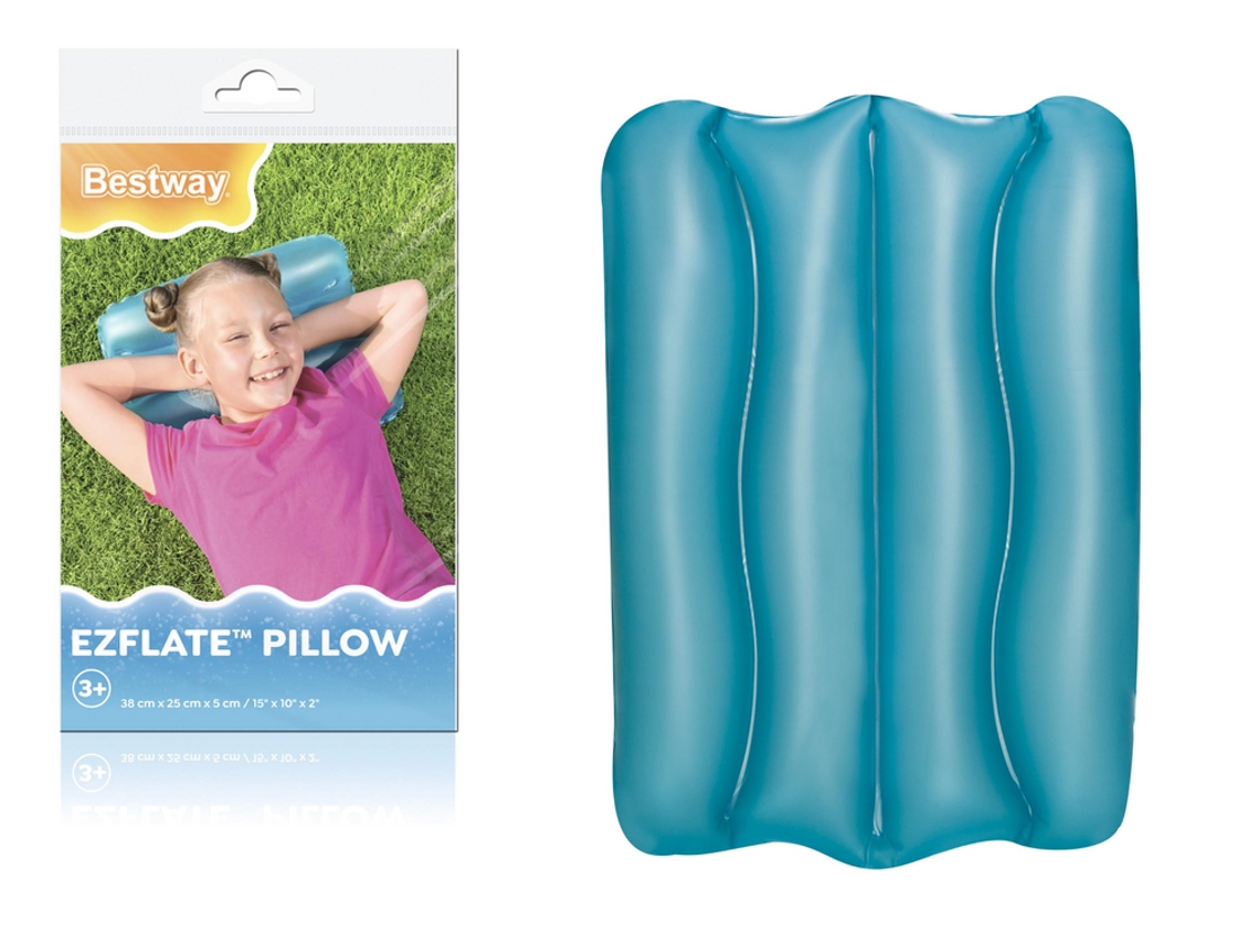 Almohada inflable 38 x 25 cm Azul Bestway 52127