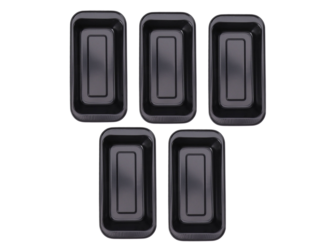 5 Moldes Antiadherentes De Acero Al Carbono Para Pan, Pasteles (brownies, Pasteles De Carne), Para El Hogar, La Cocina Y La Repostería.