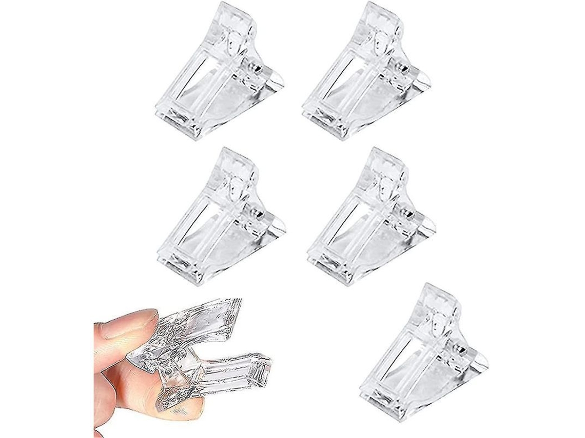 5 Cortaúñas Transparentes Para Extensiones De Uñas De Gel Polygel De Aplicación Rápida