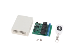 Sistema De Control Remoto Inalámbrico De 4 Canales Con Receptor, 12 V, 50 M, Yk-4, Dc24v