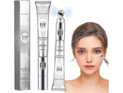 Crema para ojos con masaje eléctrico, aclara ojeras, previene bolsas e hinchazón, potente para revitalizar el área debajo de los ojos.