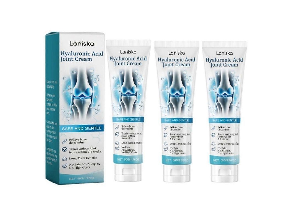 Crema De Masaje Articular Con Ácido Hialurónico 1-3x, 3 Unidades - Para Espalda, Cuello, Manos Y Rodillas, Cuidado Avanzado