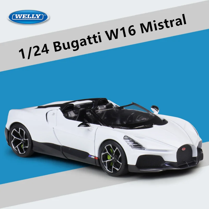 (branco) Miniatura De Supercarro Em Escala 1:24, Feita Em Metal Fundido, Modelo De Carro De Brinquedo.