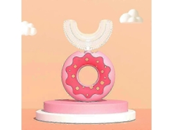Cepillo de dientes infantil en forma de U para niños de 2 a 6 años, blanqueador con función de masaje y cabezal de silicona suave. GOKOCO