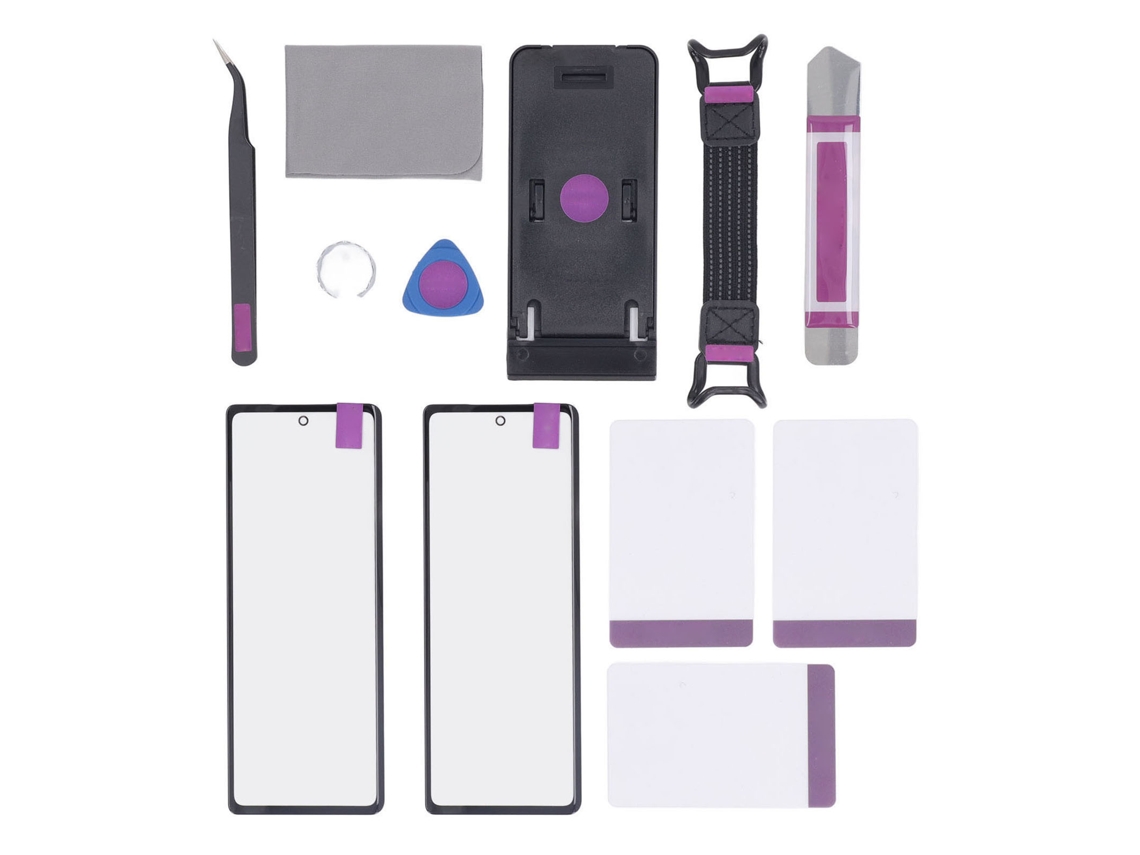 Kit De Reparación Para Reemplazar La Lente De Cristal De La Pantalla Frontal Del Galaxy Z Fold 2 5g F916 Con Pegamento Oca (2 Unidades)