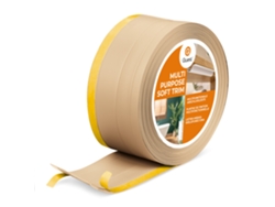 Zócalo de PVC W2 4 en 1, 1 x 120 mm, 25 m, autoadhesivo, para cubrir suelos y paredes, Sabbia Quest