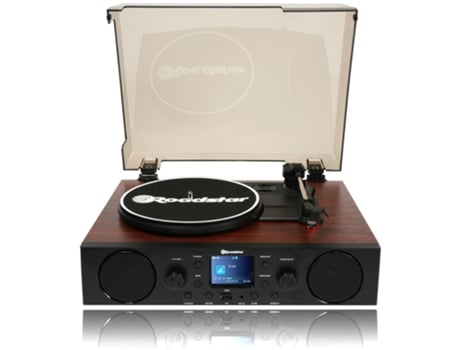 Tocadiscos Vinilo Radio Fm /Dab+ Puerto Usb/Tarjeta SD Bluetooth ROADSTAR Ttr-8850Ed+Bt Madera/ Negro
