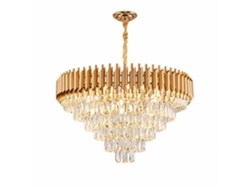 Lámpara De Techo De Cristal Pibaogu Asled-425 (dorado)