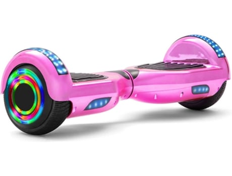 Hoverboard E-RIDES TLTL3 Rosa (Altavoz Bluetooth|Autonomía: 30-60 min| Velocidad Máx: 12 km/h)