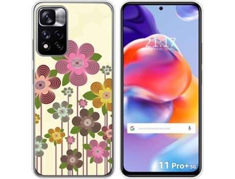 Carcasa para Xiaomi Redmi Note 11 Pro+ Plus 5G TUMUNDOSMARTPHONE Dibujos Primavera En Flor Multicolor