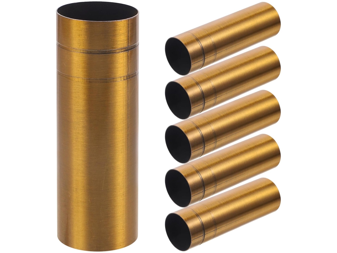 6 Manguitos Metálicos Para Portavelas De 25 X 80 Mm (mm)