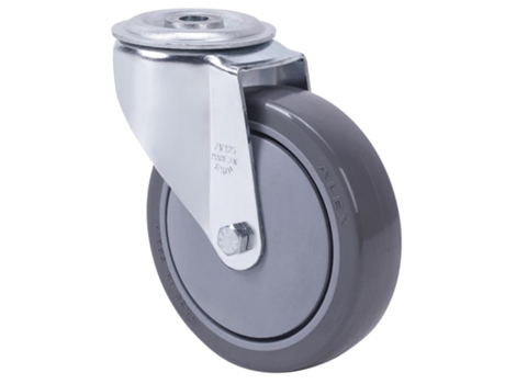 Rueda giratora agujero m10 20zvl100cp-puisb polip.-poliur.gris eje bolas ALEX