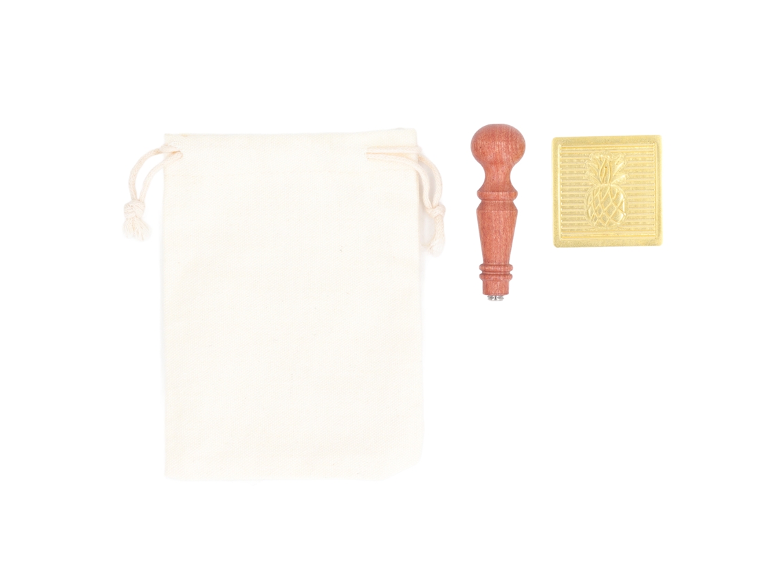 Molde Para Hielo De Latón Estampado Con Mango De Madera Para Whisky Y Otras Bebidas.