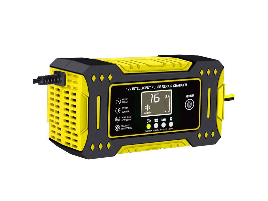 Cargador De Batería Para Coche - Cargador De Batería - Cargador De 12v 6a - Amarillo