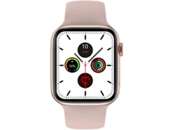 Reloj inteligente W26 con ECG, monitor de frecuencia cardíaca y presión arterial, Bluetooth, llamadas, para Android e iOS Yizhood (rosa)