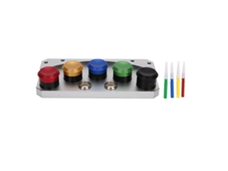 Juego de herramientas para aplicar aceite de reloj, 5 placas, 4 pinceles