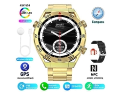 Reloj inteligente ECGPPG para adultos, deportivo con GPS y brújula, llamadas Bluetooth, pantalla HD 454454, 2024 Ly Ebike