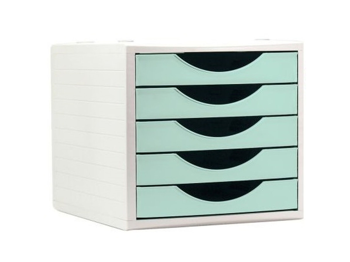 Archivador Modular Archivo 2000 ArchivoTec Serie 4000 5 cajones Verde Pastel (34 x 27 x 26 cm)