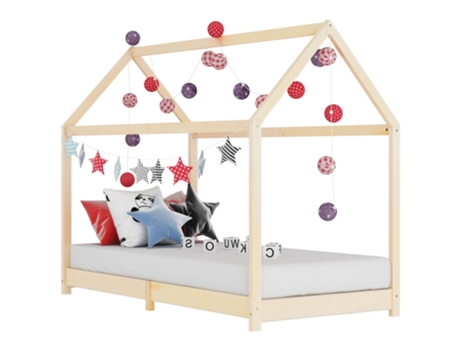 MAISON EXCLUSIVE - Estructura de cama infantil de madera maciza de pino 90x200 cm