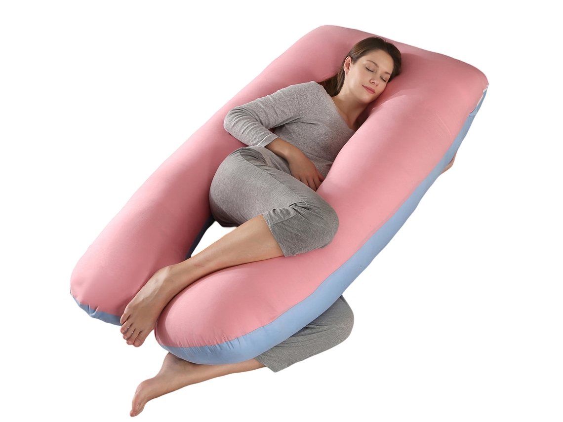 Almohada Para Embarazadas, Almohada En U Desmontable Y Lavable, Gran Cojín De Espalda