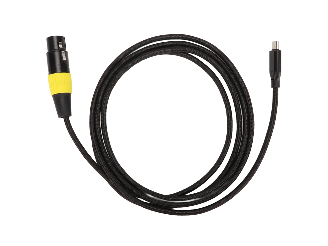 Cable Flexible Xlr Hembra A Usb C Macho De 2 M/6,6 Pies, Adaptador Para Pc, Teléfono Móvil, Tableta.