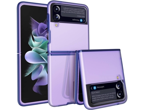 Carcasa Samsung Galaxy Z Flip 3 LOVEBABYLY Protectora Transparente Azul