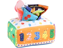 Caja Sensorial De Pañuelos Para Bebés - Juguete Educativo Para El Seguimiento De Los Dedos - Colores Brillantes