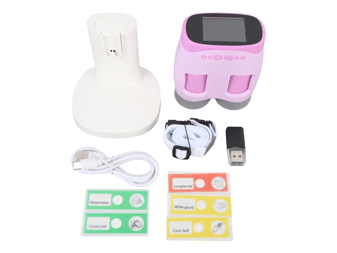 Microscopio digital portátil de bolsillo con cámara manos libres para fines educativos.