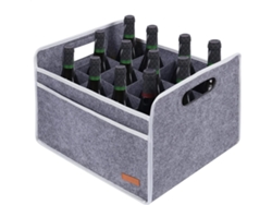 Estojo Para 12 Garrafas De Vinho, Revestido Em Feltro, Dobrável, Com Isolamento Térmico Espesso, Design Robusto E