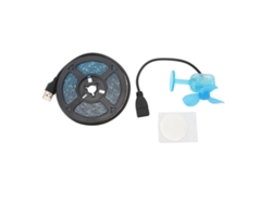 Tira De Luces Led De 3 M Con Turbina Eólica Usb, Resistente Al Agua Ip65, Para Bicicletas Y Decoración.