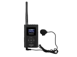 Transmisor FM inalámbrico portátil Retekess FT11 de 0.3 W, ideal para iglesias, coches y reuniones. Compatible con tarjeta TF y entrada AUX.