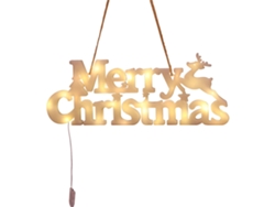 Guirnalda De Luces Led Navideñas Para Árbol De Navidad, Decoración Colgante Para Fiestas, Luz Blanca Cálida, Pilas Incluidas.