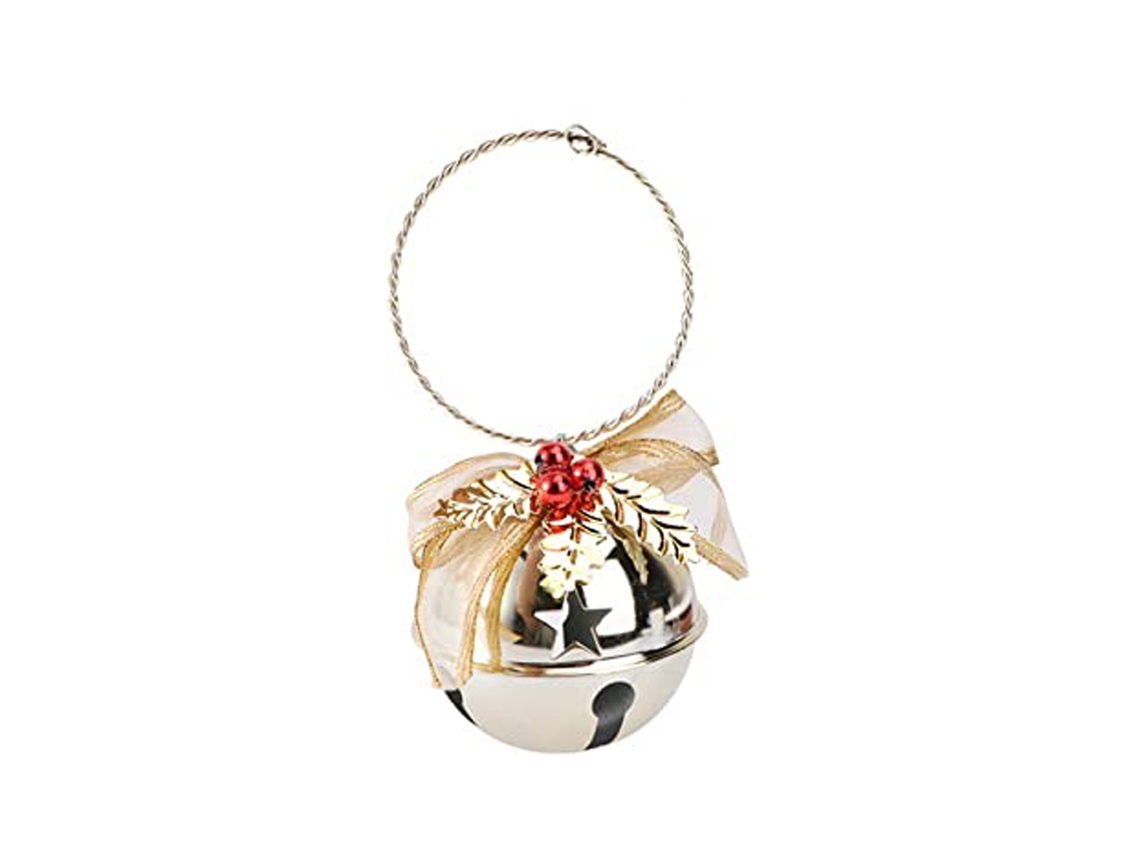 Campana navideña de metal dorado estilo B AURUM