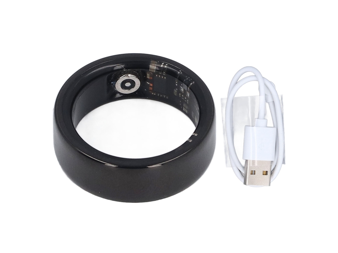 Anillo inteligente para la salud y el deporte con monitor de sueño y seguimiento de actividad física por Bluetooth.