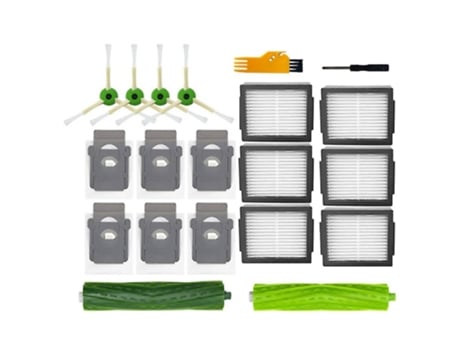 Cepillo lateral 20 piezas para Irobot Roomba J7 J7 + I3 I3 + filtro de principal bolsa de polvo