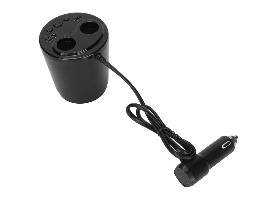 Carregador De Carro Dual Usb Adaptador Bluetooth Fm Transmissor Chamada Handsfree 12-24v Universal
