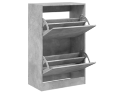 Maison Exclusive - Zapatero De Madera De Ingeniería Gris Hormigón 60x34x96,5 Cm