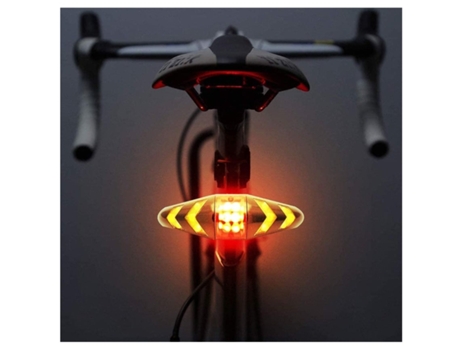 Luz trasera para bicicleta Luz trasera para bicicleta con control remoto Inalámbrico Recargable Accesorios para bicicleta Pr-Black ENZONS