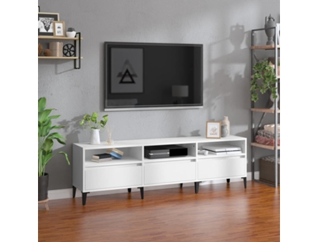 Mueble De Tv VIDAXL Blanco Madera contrachapada (150x30x44.5 cm)